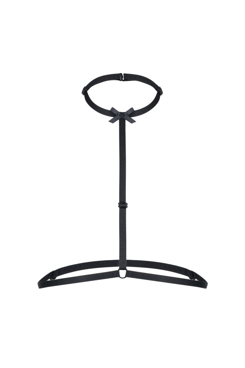 2218 Choker Harness mit Schleife von Petite Noir 2218 Choker Harness mit Schleife von Petite Noir